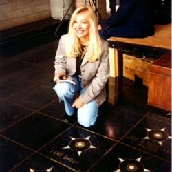 Lane receives her Star on the Walkway Of Stars  