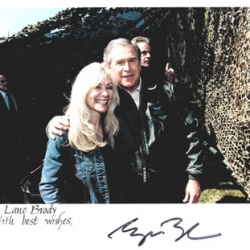 Lane with President Bush